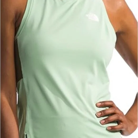 NWT North Face Women’s Sunriser Tank misty sage/forest olive, sz small, slim fit - Picture 10 of 10